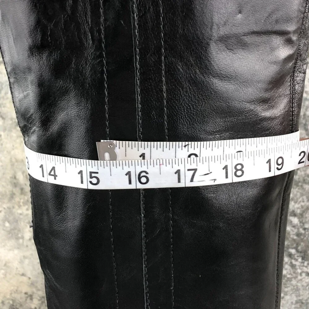 Vince Camuto BRAZIL Women's Size 7M Eyana Black Leather High Heel OTK Tall Boots